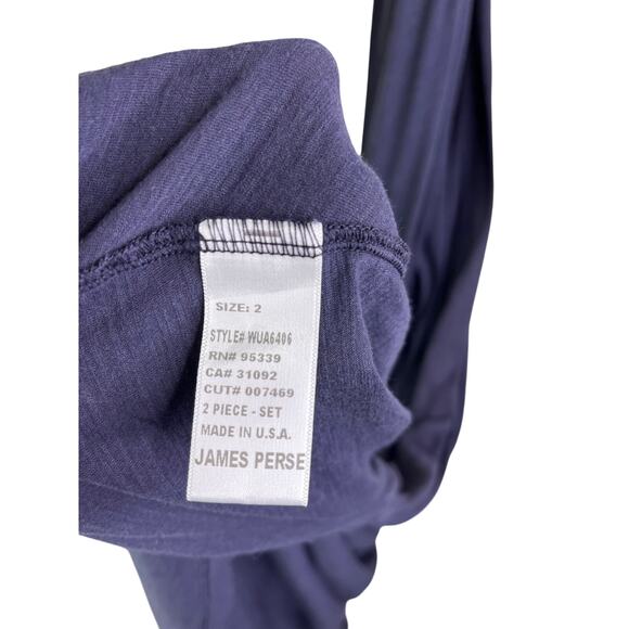 James Perse Dress Womens 2 Gray Long Tank Dress Lined Layer V-Neck Minimalist - Picture 7 of 10